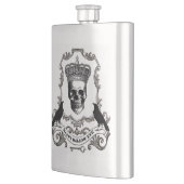 Moderne Halloween schedel met kroon Flacon (Links)
