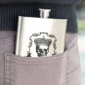 Moderne Halloween schedel met kroon Flacon (Voorbeeld)