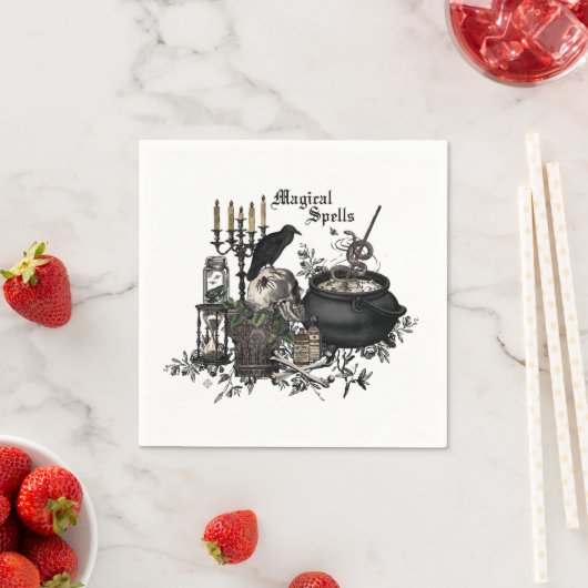 Moderne  Halloween schedel Servetten (Insitu)