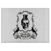 Moderne  halloween schedel snijplank (Voorkant)