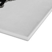 Moderne  halloween schedel snijplank (Hoek)