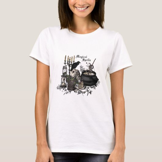 Moderne Halloween schedel T-shirt (Voorkant)