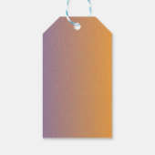 Moderne Halloween Sinaasappel en Violet Gift Label Cadeaulabel (Achterkant)