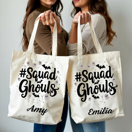 Moderne Halloween Squad Ghouls Bag voor Vrienden Tote Bag