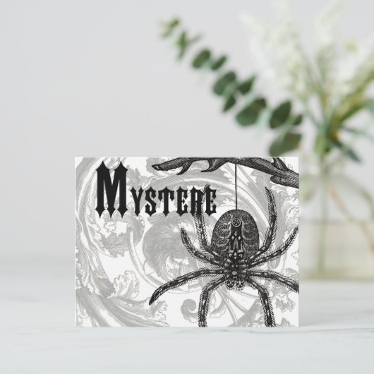 Moderne  Halloween Tarantula Briefkaart (Staand voorkant)