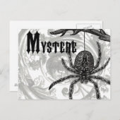 Moderne Halloween Tarantula Briefkaart (Voorkant / Achterkant)