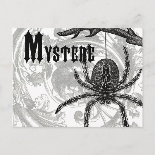 Moderne Halloween Tarantula Briefkaart (Voorkant)