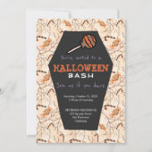 Moderne Halloween trick or treat leuke party-uitno Kaart (Voorkant)