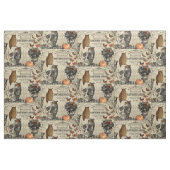 Moderne halloween-uil en schedel stof (Yard (91,4 cm))