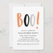 Moderne Halloween viering Kaart (Voorkant)