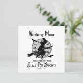 Moderne  Halloween witch Kaart (Staand voorkant)