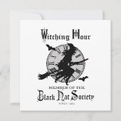 Moderne  Halloween witch Kaart (Voorkant)