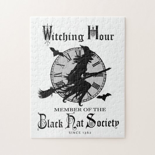 Moderne  Halloween witch Legpuzzel (Verticaal)