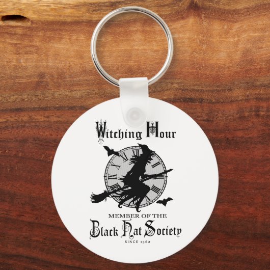 Moderne  Halloween witch Sleutelhanger (Voorkant)