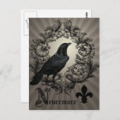 moderne  halogeenkraai briefkaart (Voorkant / Achterkant)