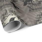 moderne  halogeenkraai cadeaupapier (Rol Hoek)