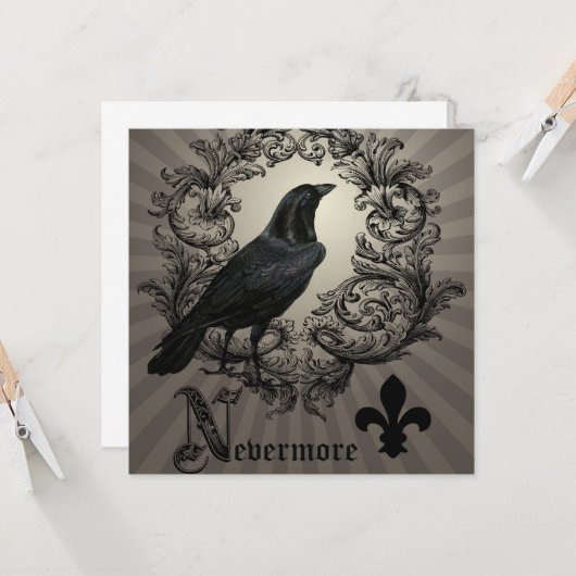 moderne  halogeenkraai kaart (Voorkant / Achterkant in situ)