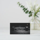 Moderne Halter Foto Persoonlijke Trainer QR Code Visitekaartje (Staand voorkant)