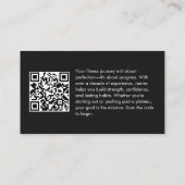 Moderne Halter Foto Persoonlijke Trainer QR Code Visitekaartje (Achterkant)