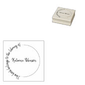 Moderne Halve Cirkel Handgeschreven Op Maat Gemaak Rubberstempel (Gestempeld)