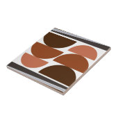 Moderne Halve Eeuw Semi Cirkel Warme Tonen Tegeltje (Zijkant)