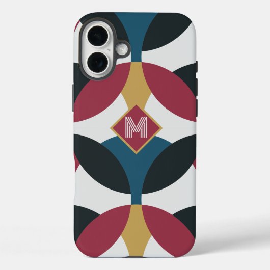 Moderne halve manen Case-Mate iPhone case (Achterkant)
