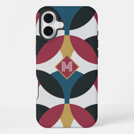 Moderne Halve Manen iPhone Hoesje (Achterkant)