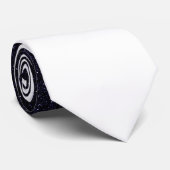 Moderne Halve Sterrennacht en Wit Stropdas (Opgerold)