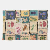 Moderne halverwege de eeuw postzegels dieren en bo theedoek (Horizontaal)