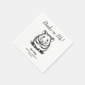 Moderne Hamster Bruiloft Cocktail Servetten (Hoek)