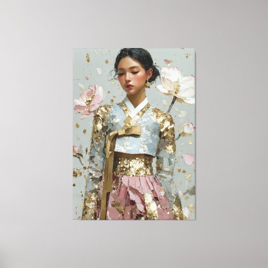 Moderne Hanbok-kunstprint Canvas Afdruk (Voorkant)