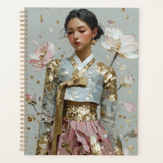Moderne Hanbok-kunstprint Planner (Voorkant)