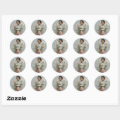 Moderne Hanbok-kunstprint Ronde Sticker (Vel)