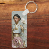 Moderne Hanbok-kunstprint Sleutelhanger (Achterkant)