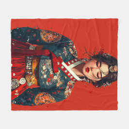 Moderne Hanbok Portretdeken Fleece Deken