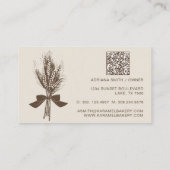 Moderne Hand Draw Tarwe Bakkerij Visitekaartje (Achterkant)