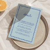 Moderne Hand-Drawn Wedding Detail Kaart