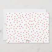 Moderne hand geletterde vreugdevolle vakantiefoto feestdagenkaart (Achterkant)