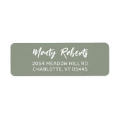 Moderne hand geschetst | Aangepast adreslabel voor Etiket (Voorkant)