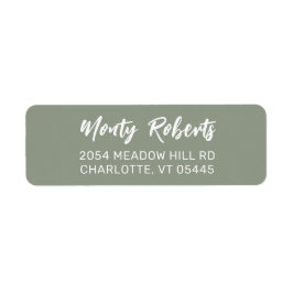 Moderne hand geschetst | Aangepast adreslabel voor Etiket