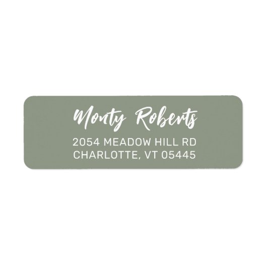 Moderne hand geschetst | Aangepast adreslabel voor Etiket (Voorkant)