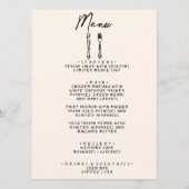 Moderne hand geschreven getrokken retro eigenzinni menu (Voorkant)