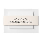 Moderne hand geschreven getrokken retro eigenzinni uitnodigingen wikkel (Voorkant Voorbeeld)