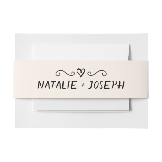 Moderne hand geschreven getrokken retro eigenzinni uitnodigingen wikkel (Voorkant Voorbeeld)