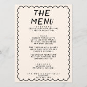 Moderne Hand Geschreven Getrokken Retro Lijst Brui Menu (Voorkant)