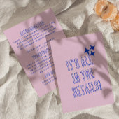 Moderne Hand geschreven kleurrijke retro bruiloft  Informatiekaartje