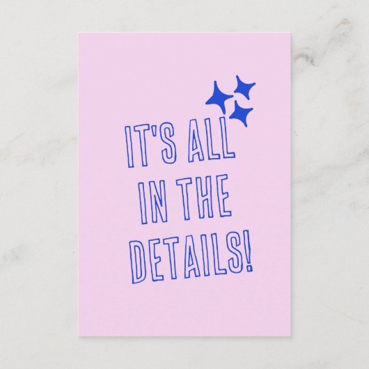 Moderne Hand geschreven kleurrijke retro bruiloft Informatiekaartje (Achterkant)