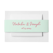 Moderne hand geschreven retro grillige leuke bruil uitnodigingen wikkel (Voorkant Voorbeeld)