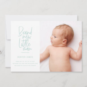 Moderne hand getrokken de geboorteaankondiging van aankondiging