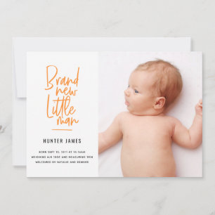 Moderne hand getrokken de geboorteaankondiging van aankondiging